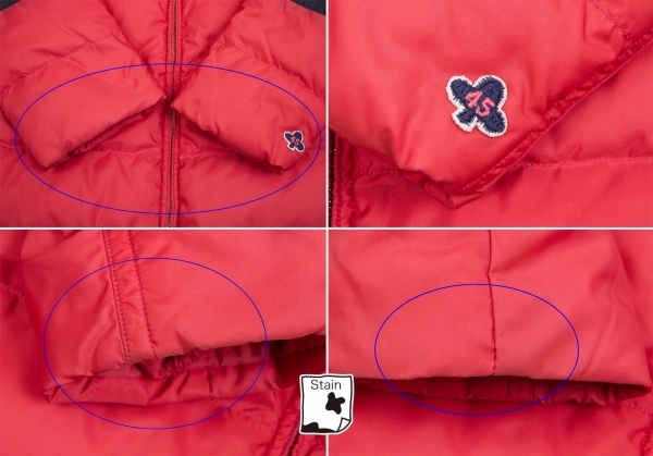 45rpm цвет panel пуховик красный чёрный др. 3 [ женский ]