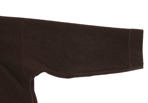 プランテーションPlantation ウールポリロングコート 茶M 【レディース】_画像7