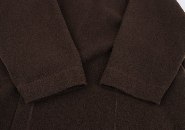 プランテーションPlantation ウールポリロングコート 茶M 【レディース】_画像8