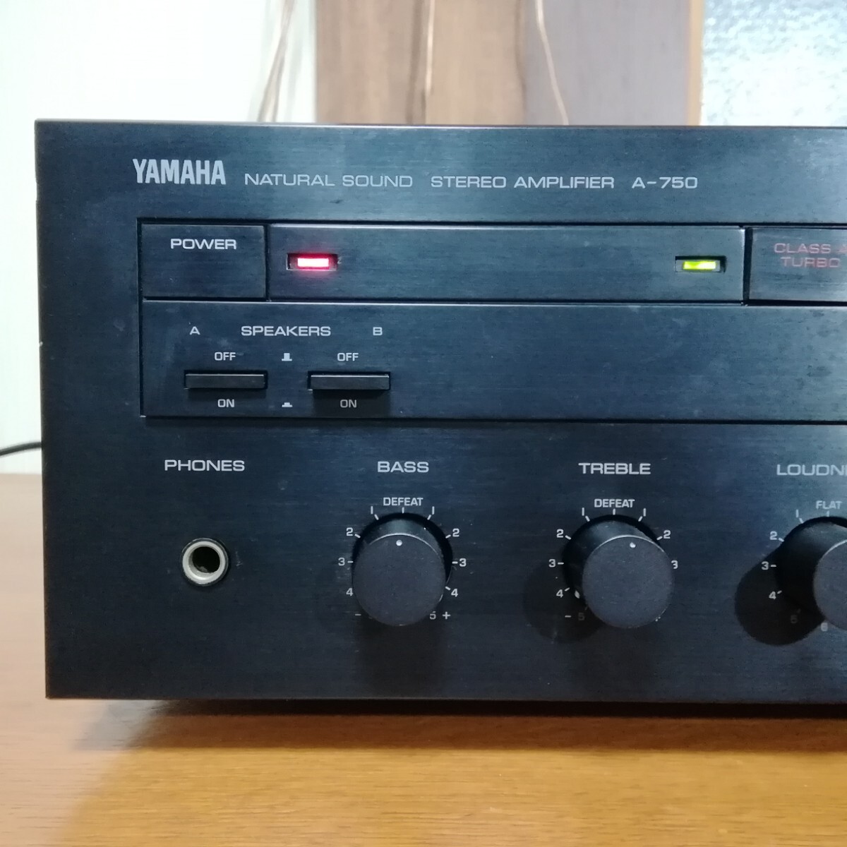 YAMAHA【A-750】プリメインアンプ★メンテナンス済★完動品★5K★S/N102504_画像2