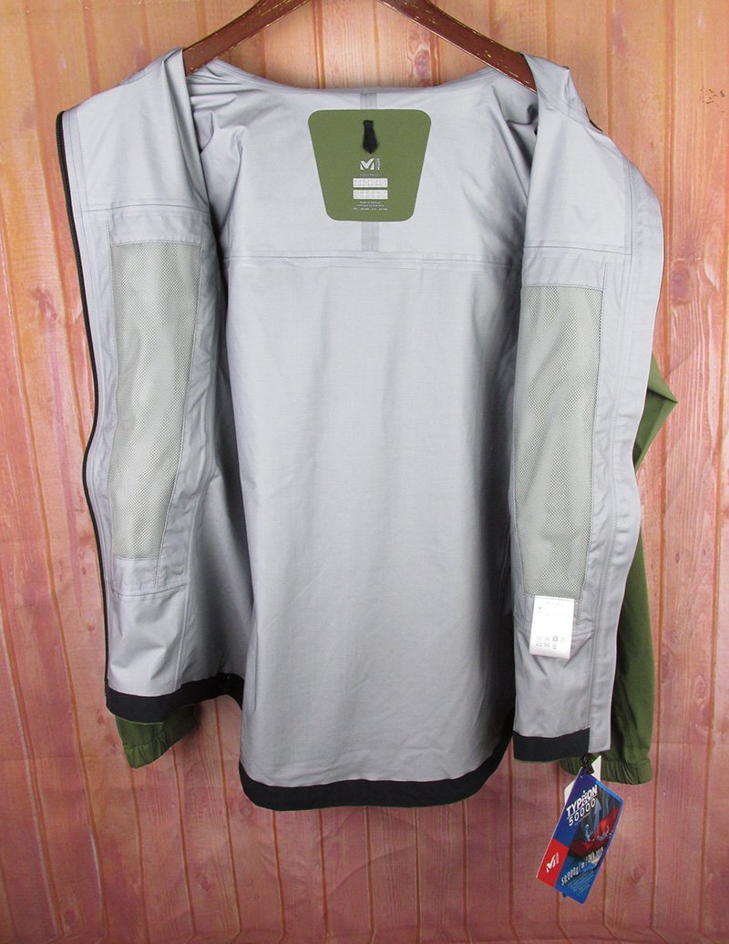 LAJ27669 MILLET ミレー TYPHON 50000 ST JKT ティフォン 50000ストレッチ ジャケット MIV01479 オリーブ JP S 未使用_画像3