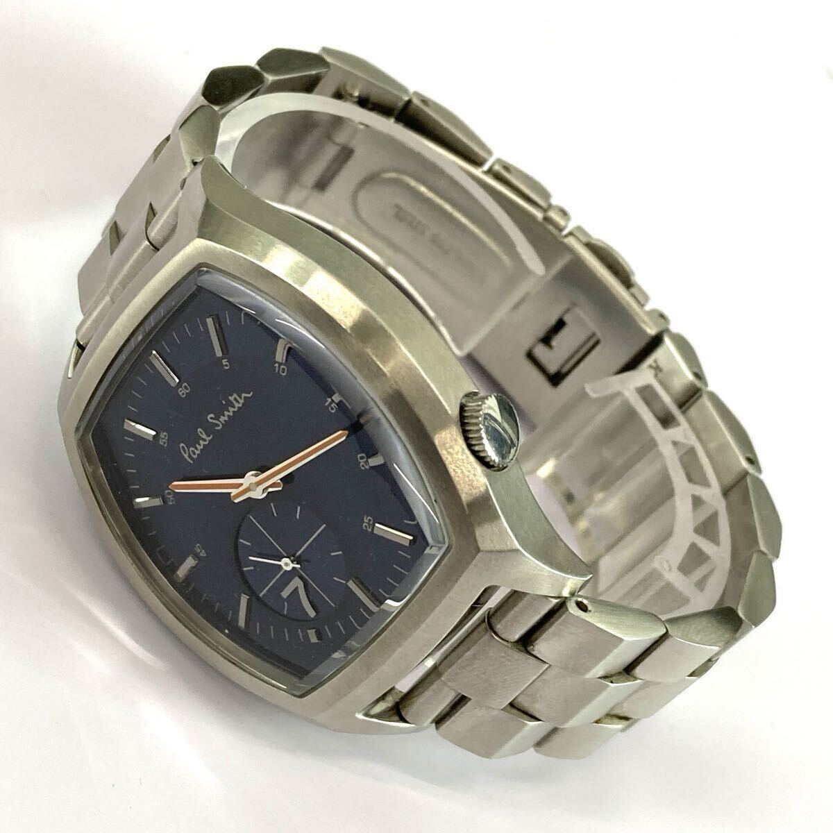 Paul Smith No.7 Paul Smith номер seven smoseko tonneau аналог кварц темно-синий циферблат мужские наручные часы серебряный 
