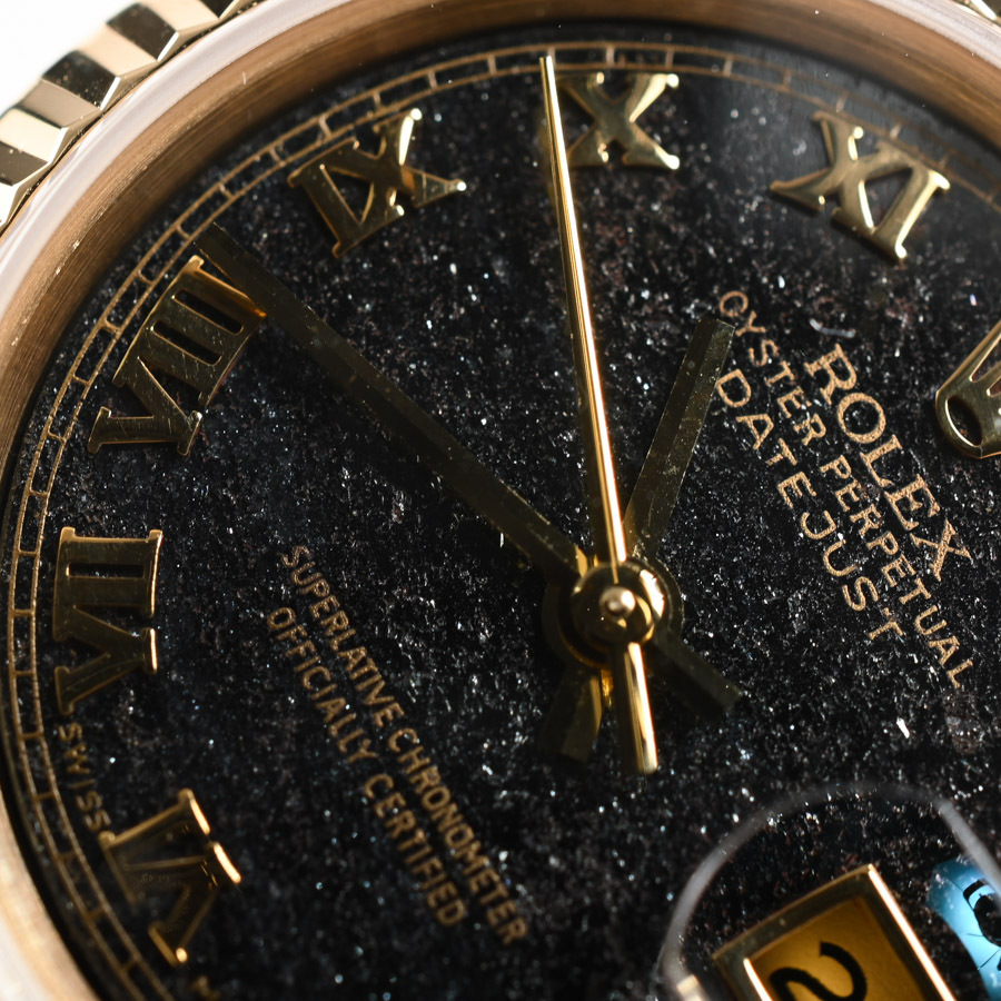 ロレックス デイトジャスト 腕時計 69178 9番 ブラック レディース ヴィンテージ_画像9