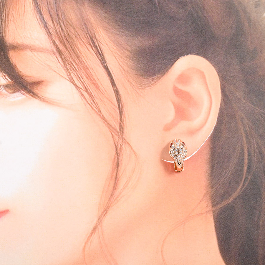  BVLGARY cell авторучка ti серьги очарование : примерно W10xH18.5mm 352726 женский б/у A товар 