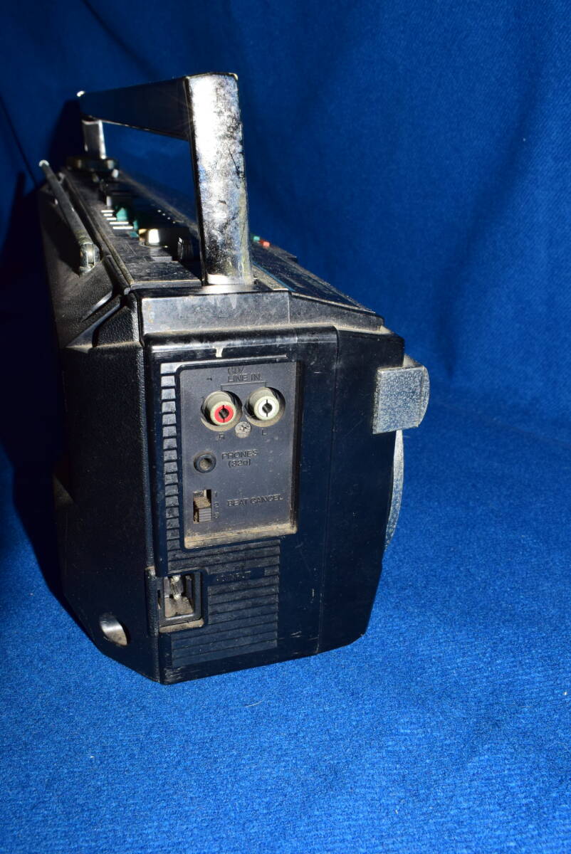 100904/当時物/貴重品/ジャンク品/SANYO/サンヨー/MR-WV2/ラジカセ/レトロ/アンティーク/昭和/ブラック メタル ダブルラジカセ/三洋電機_画像8
