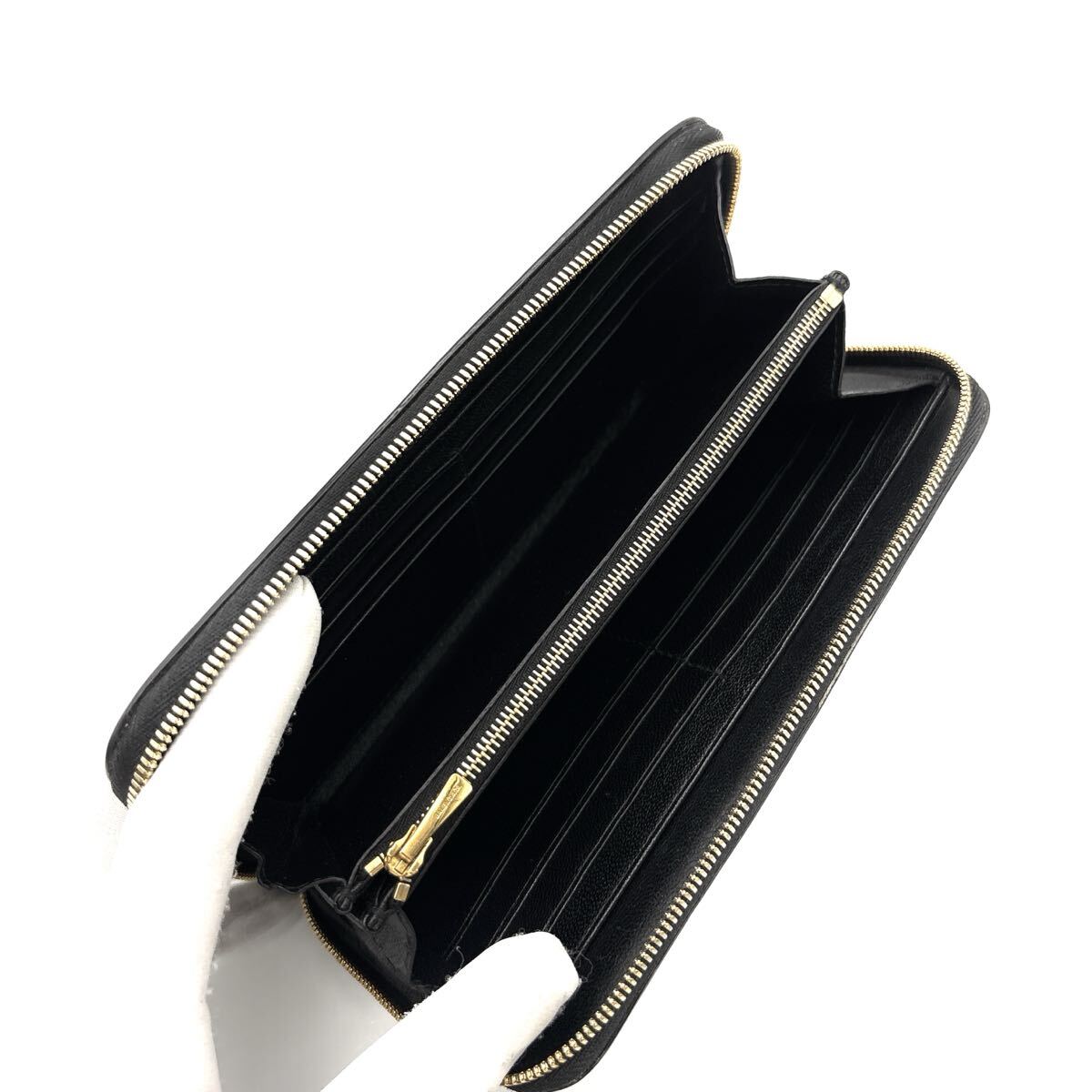 極美品◆BALENCIAGA バレンシアガ 長財布 コンチネンタルウォレット ロングウォレット エブリデイ ブラック 黒 メンズ_画像7