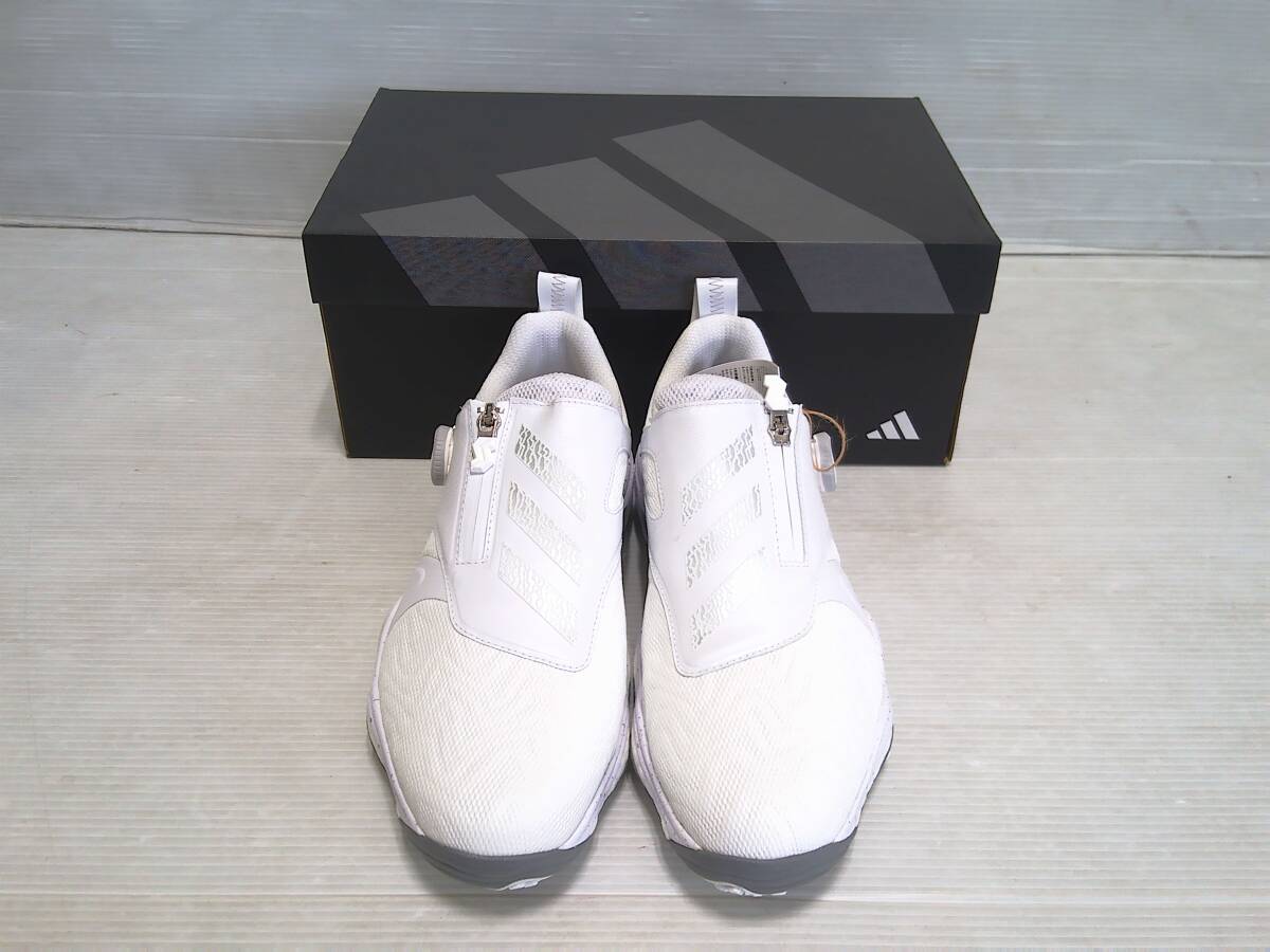 アディダス ゴルフシューズ コードカオスBOA 25 ID8605 27.0cm ホワイト/シルバー/グレー 日本仕様 新品_画像1
