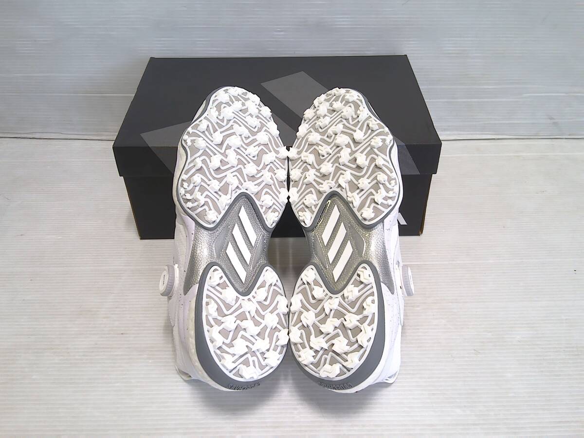 アディダス ゴルフシューズ コードカオスBOA 25 ID8605 27.0cm ホワイト/シルバー/グレー 日本仕様 新品_画像4