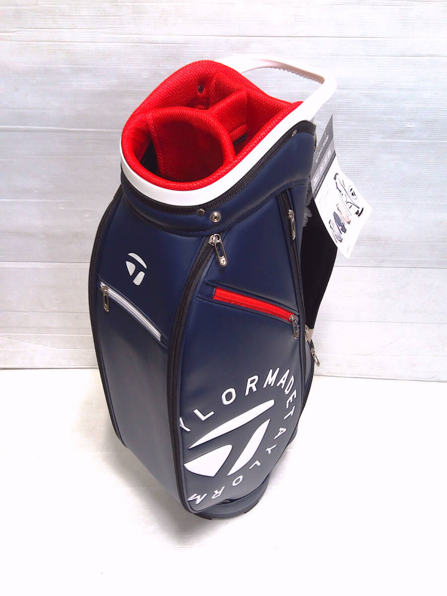 テーラーメイド　カート型キャディバッグ　UN747　ネイビー　9.5型　日本仕様　新品　フード有_画像3