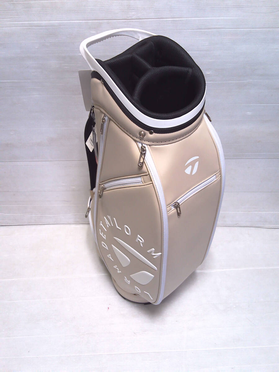 テーラーメイド　カート型キャディバッグ　UN747　ベージュ　9.5型　日本仕様　新品　フード有_画像2