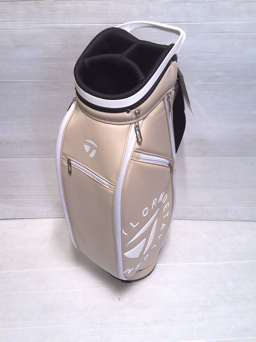 テーラーメイド　カート型キャディバッグ　UN747　ベージュ　9.5型　日本仕様　新品　フード有_画像3