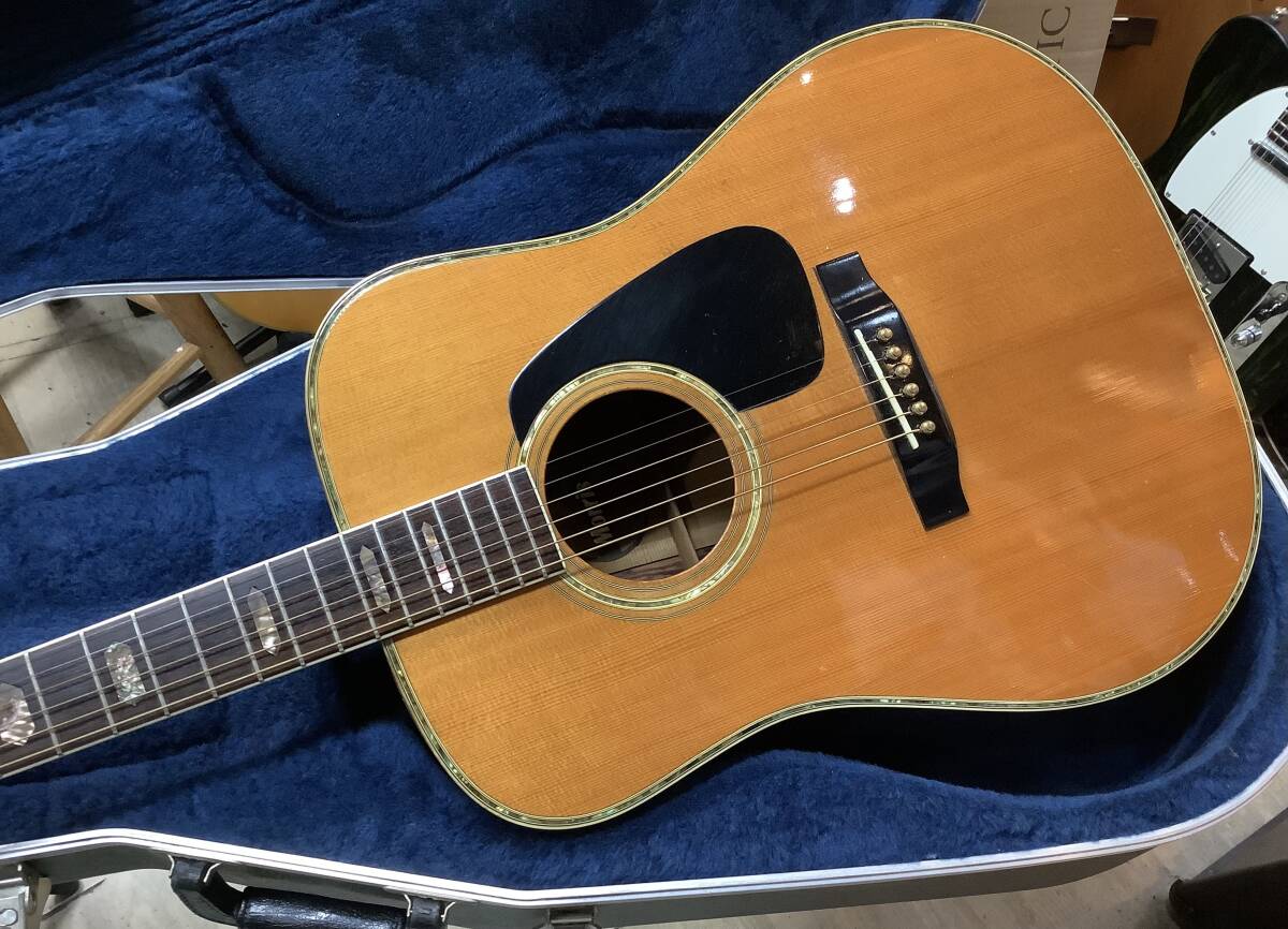 80年代 Morris TF-805 ハカランダ素材の豪華サイド&バック 本体鳴りのいいジャパンビンテージ モーリスアコースティック_画像2
