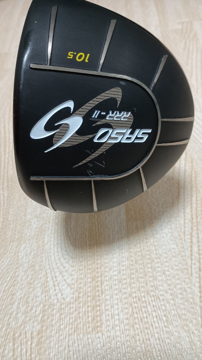 極美品　早い物勝ち　SASO RRR Ⅱ ドライバー10,5° Diamana　ZF50 フレックスR 装着　ヘッドカバー付属_画像1