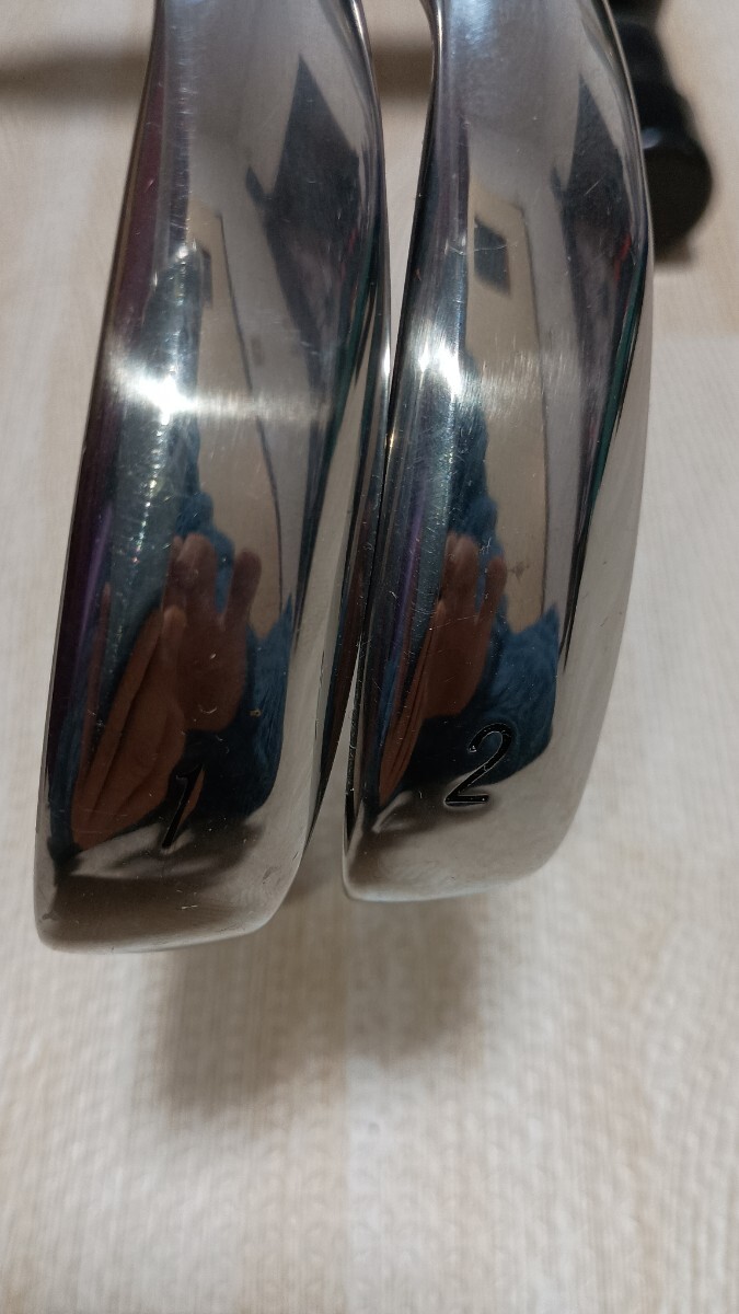 ドライビングアイアン ロングアイアン #1 15° #2 17° 2本セット    MAZERU GOLF オリジナルスチール フレックスS 極美品_画像1