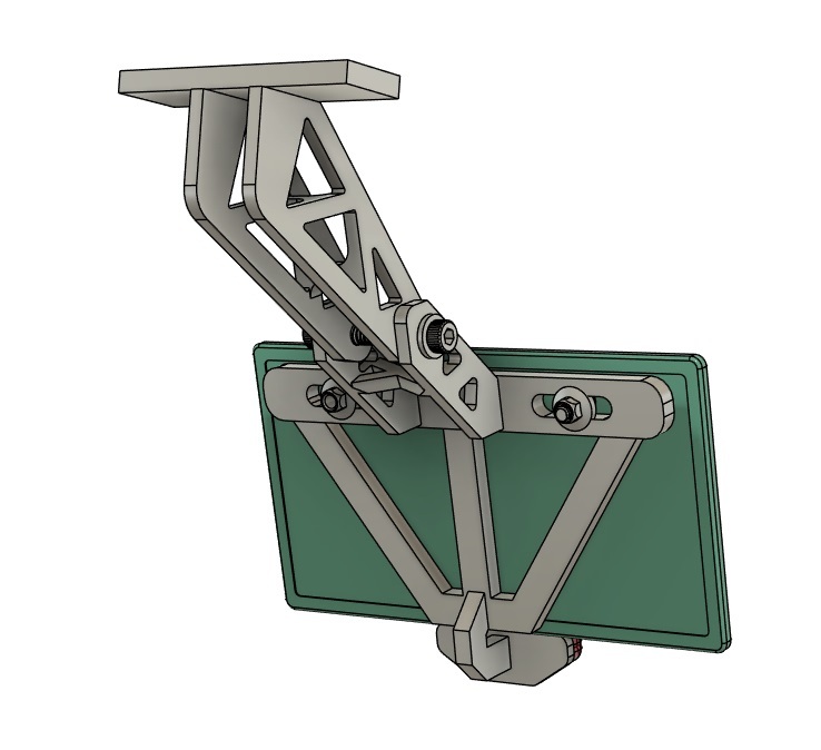 1/12　オートバイ用汎用ナンバープレートステー　3Dプリンタ出力未塗装キット　ディティールアップ　フェンダーレス_画像4