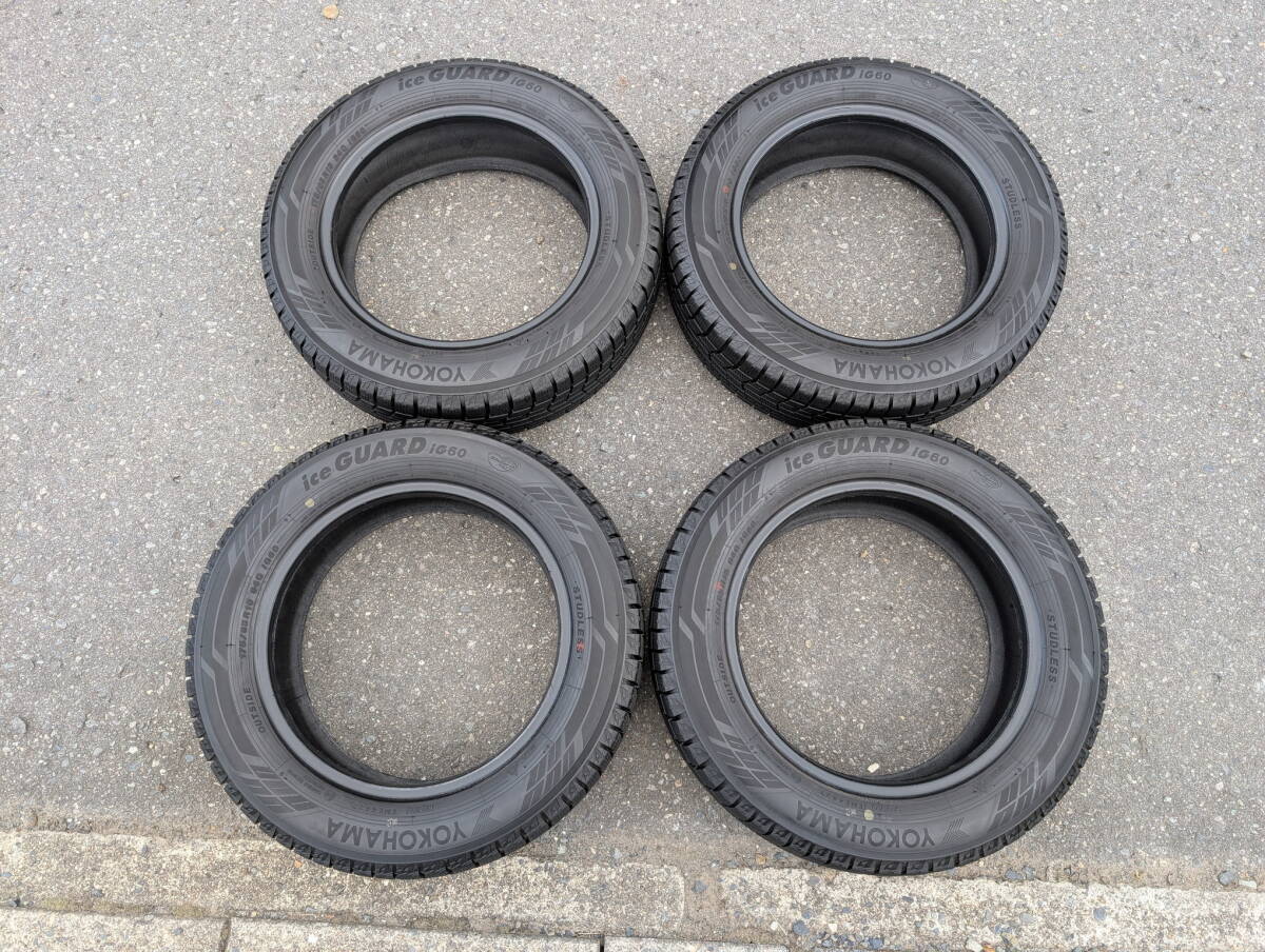 スタッドレスタイヤ YOKOHAMA ICE GUARD 6 IG60 175/65R15 15インチ 2022年後半製 中古 4本 ヤリス・フィット・デミオなど_画像1
