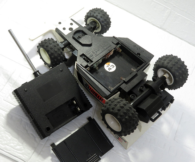 [ игрушка б/у утиль ] Showa Retro : подлинная вещь : Yonezawa радиоконтроллер гибрид ta-: радио контроль машина super wave Runner :1/15