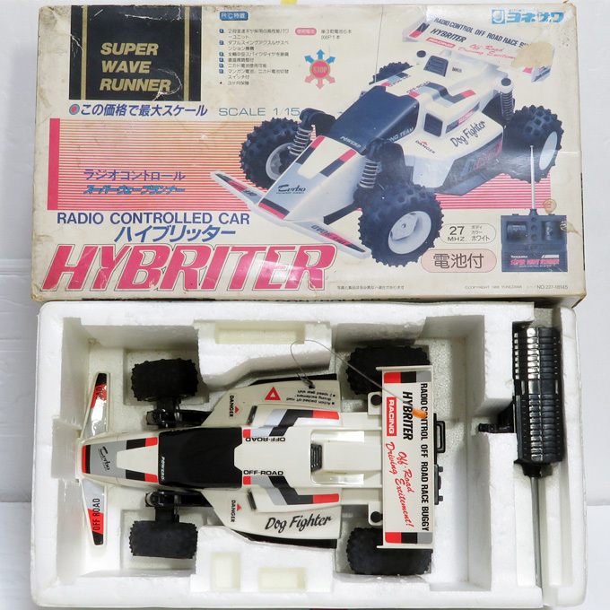 [ игрушка б/у утиль ] Showa Retro : подлинная вещь : Yonezawa радиоконтроллер гибрид ta-: радио контроль машина super wave Runner :1/15