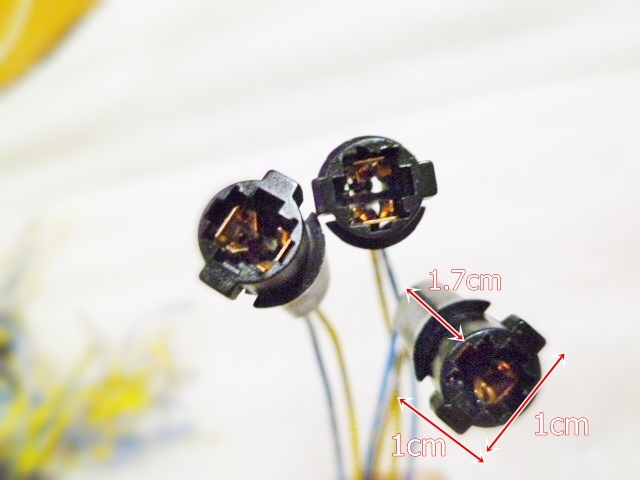 1番安い★ソケット 3個★T5/T6.5/T7 LED★電球用ソケット 自作用 ライト 流用 DIY 増設 電飾 改造 メーターパネル ルームランプ イルミネ_画像3