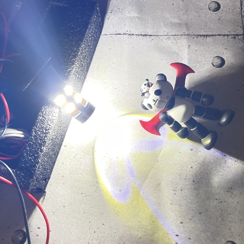 即【最安値】送料180円★ウインカー ポジション キット★T20 ホワイト/アンバー LED ウイポジ バルブ 抵抗 配線 ソケット★汎用★輸入車OK_画像3