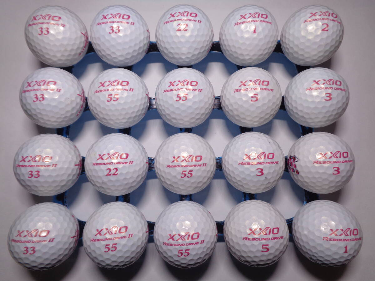 [1021013] ゼクシオ リバウンドドライブ 年代混合 XXIO REBOUND DRIVE 20球 ロストボール　【中古】_画像2