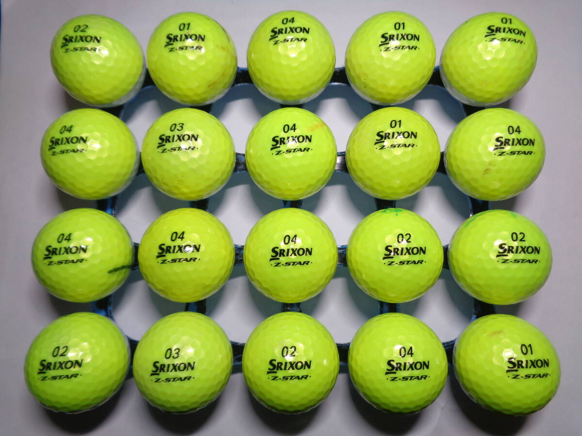 [1029012] スリクソン ゼットスター ディバイド SRIXON Z・STAR DIVIDE 20球 ロストボール 【中古】_画像2