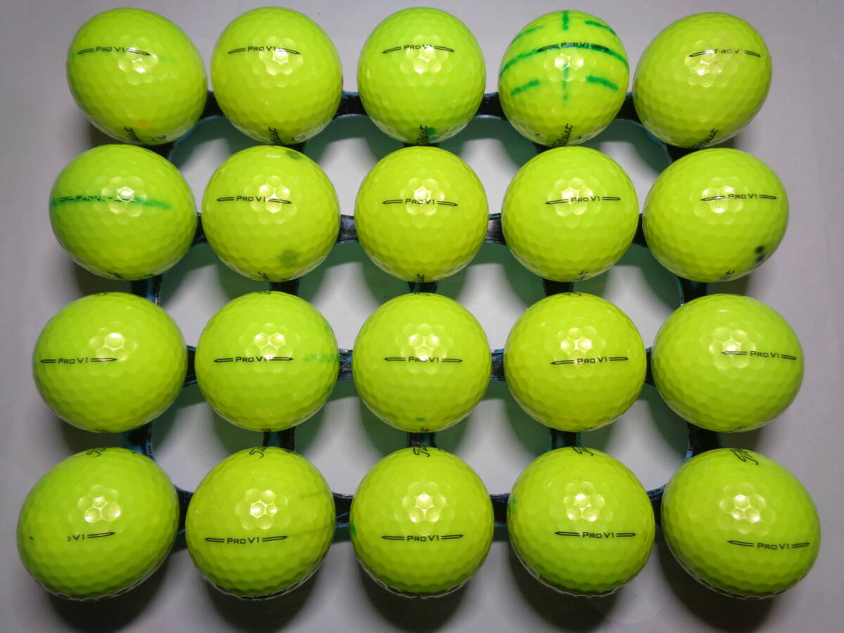 [1029029] タイトリスト プロ ブイワン 23年 Titleist PRO V1 20球 ロストボール【中古】_画像3