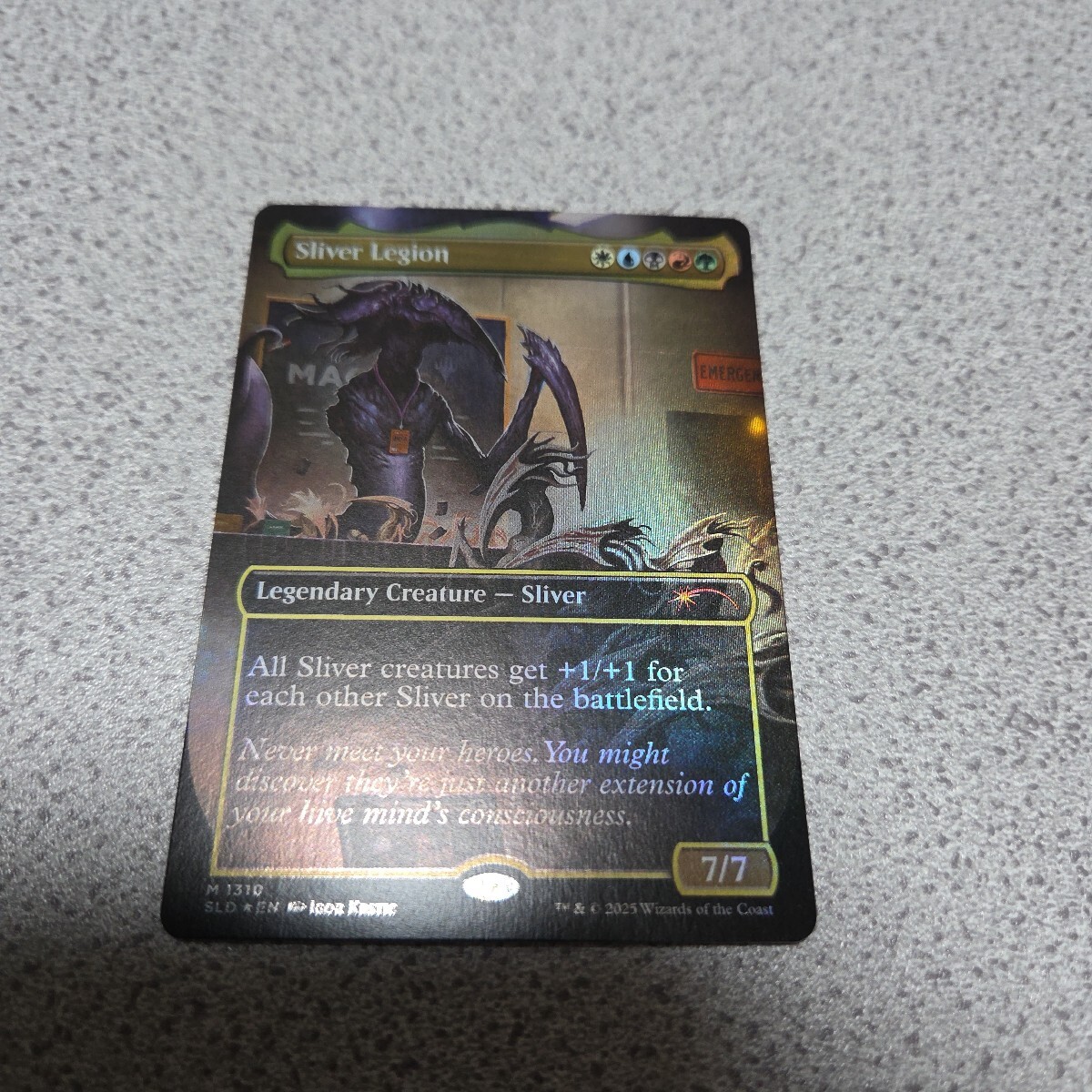 MTG SLD スリヴァー軍団 英語foil 一枚 Secret lair ボーダーレス 即決_画像1