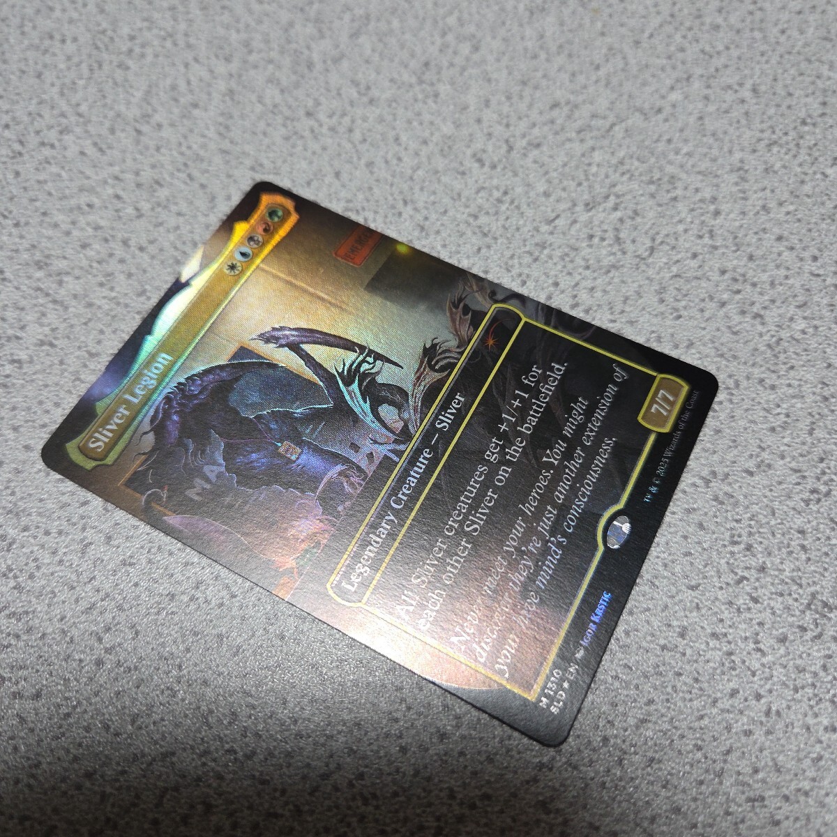 MTG SLD スリヴァー軍団 英語foil 一枚 Secret lair ボーダーレス 即決_画像2