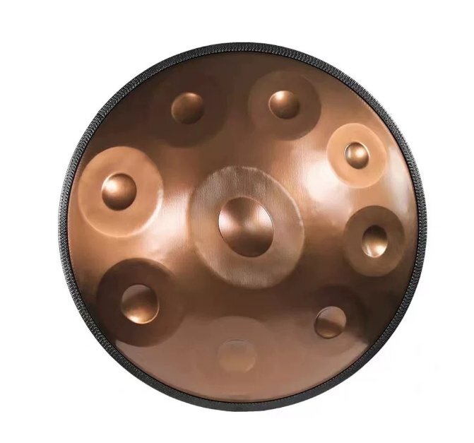 432hzハンドパンスチールドラム、9ノート22インチのスチールタンダム、ソフトハンドパンバッグ、サウンドヒーリングのためのハーモニックパ