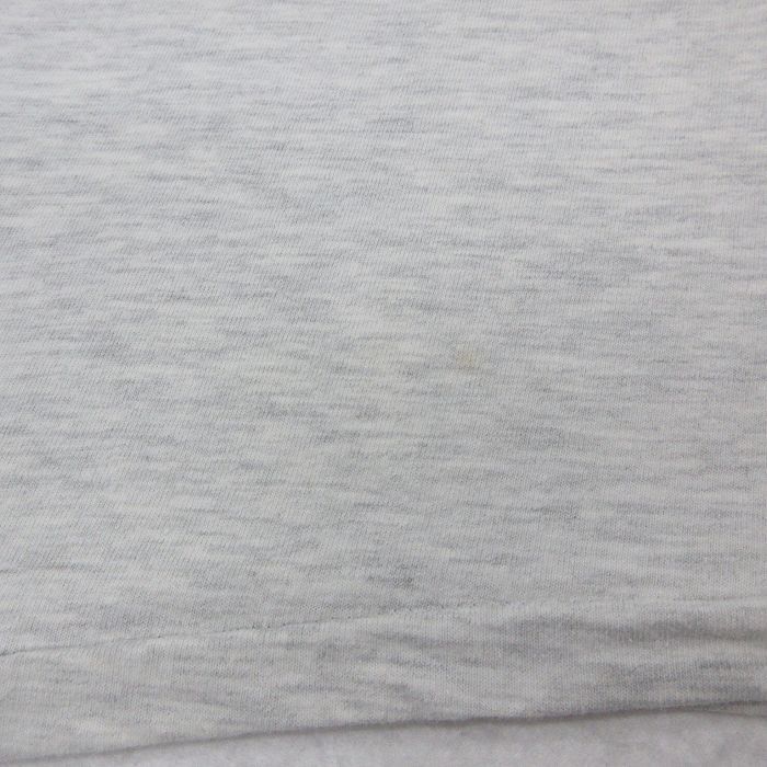 L/古着 ヘインズ 半袖 ビンテージ Tシャツ メンズ 90s BARNARD クルーネック 薄グレー 霜降り 24jul13 中古_画像7