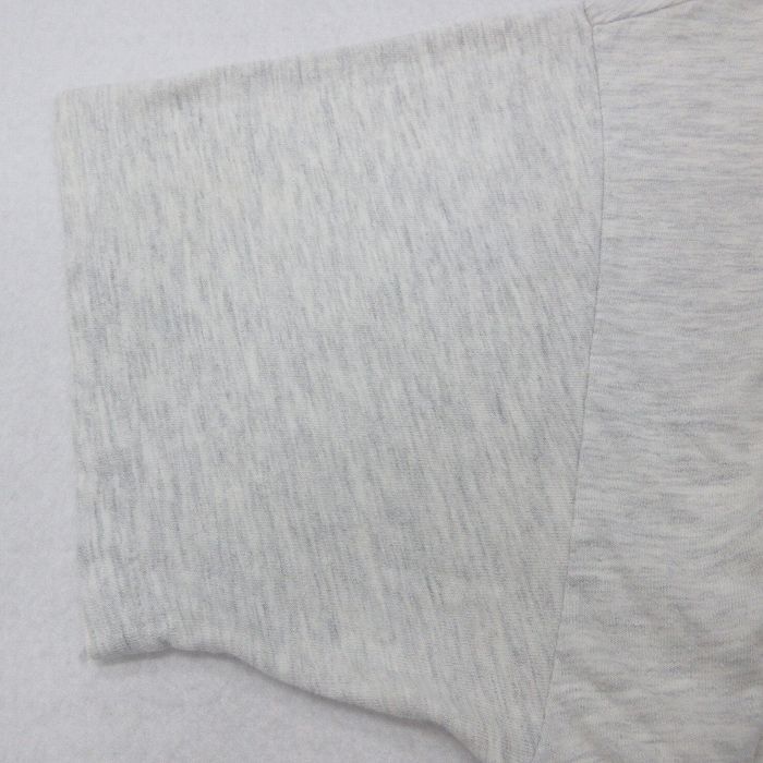 L/古着 ヘインズ 半袖 ビンテージ Tシャツ メンズ 90s BARNARD クルーネック 薄グレー 霜降り 24jul13 中古_画像8