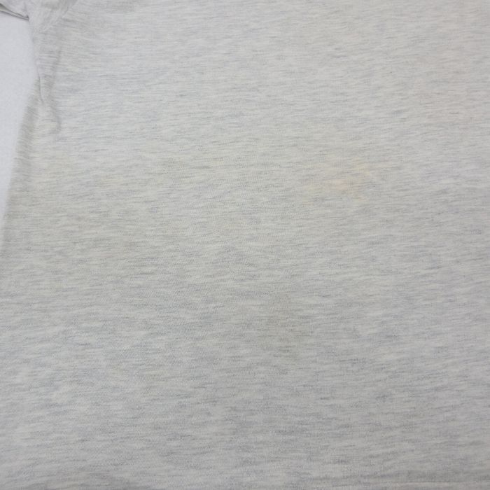 L/古着 ヘインズ 半袖 ビンテージ Tシャツ メンズ 90s BARNARD クルーネック 薄グレー 霜降り 24jul13 中古_画像9