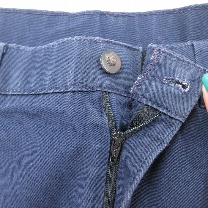 W35/古着 パンツ メンズ 紺 ネイビー 25sep27 中古 ボトムス ロング_画像6