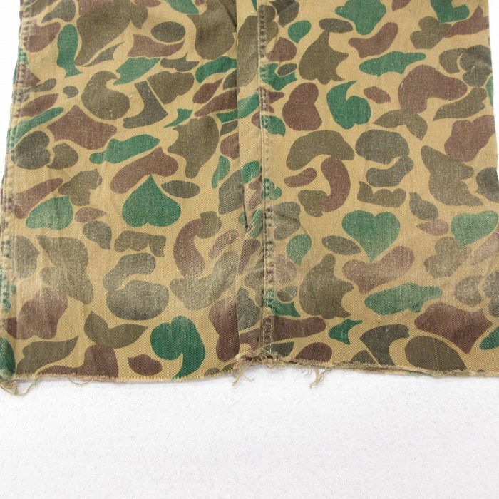 W36/古着 ハンティング ベイカー パンツ メンズ 80s ダックハンターカモ コットン ベージュ他 カーキ 迷彩 spe 25oct01 中古 ボトムス ロン_画像7