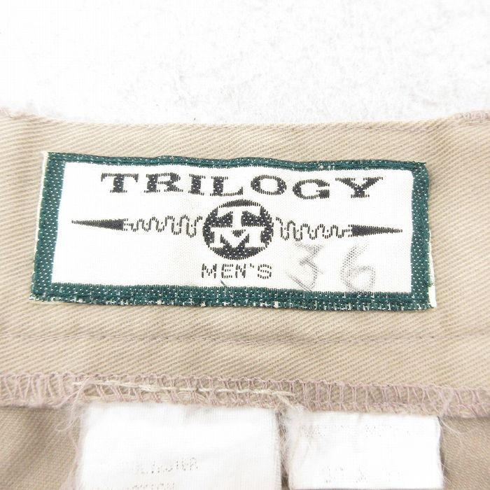 W36/古着 パンツ メンズ 00s ベージュ カーキ 25sep26 中古 ボトムス ロング_画像5