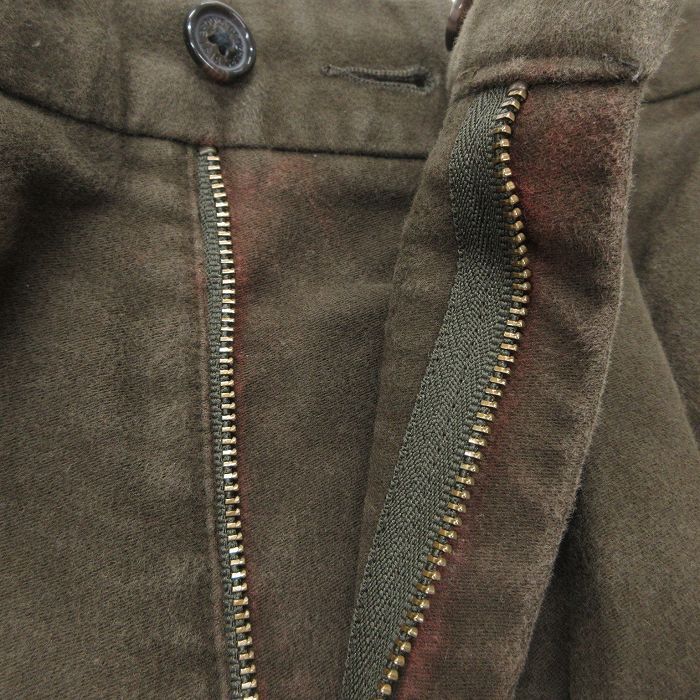 W36/古着 ブルックスブラザーズ ブランド パンツ メンズ 00s コットン 濃緑 グリーン 25oct01 中古 ボトムス ロング_画像6