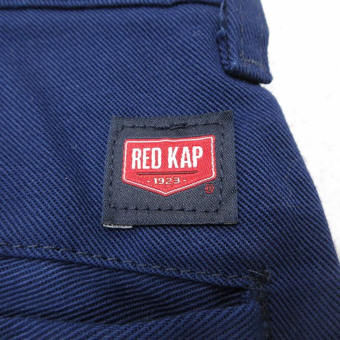 W36/古着 レッドキャップ ワーク パンツ メンズ リフレクター コットン 紺 ネイビー 25sep30 中古 ボトムス ロング_画像4