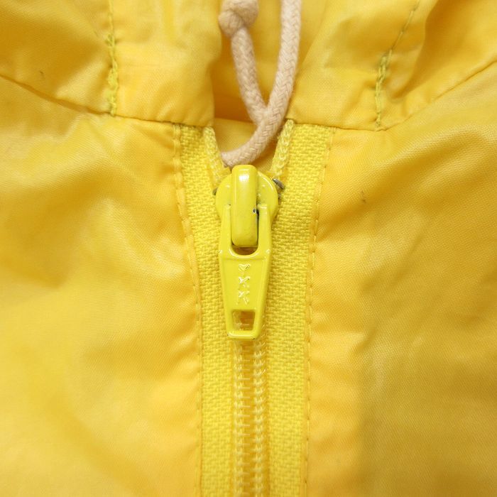 L/古着 ラコステ LACOSTE 長袖 ナイロン ジャケット アノラック パーカー メンズ ワンポイントロゴ 黄 イエロー 25sep29 中古 アウター ウ_画像4