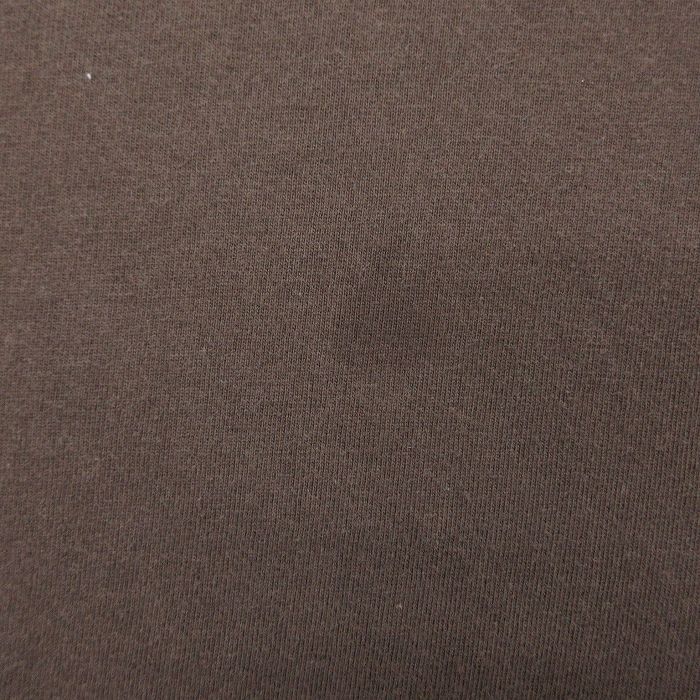 XL/古着 ディッキーズ Dickies 長袖 Tシャツ メンズ ビッグロゴ 大きいサイズ コットン クルーネック 茶 ブラウン 25sep27 中古_画像4