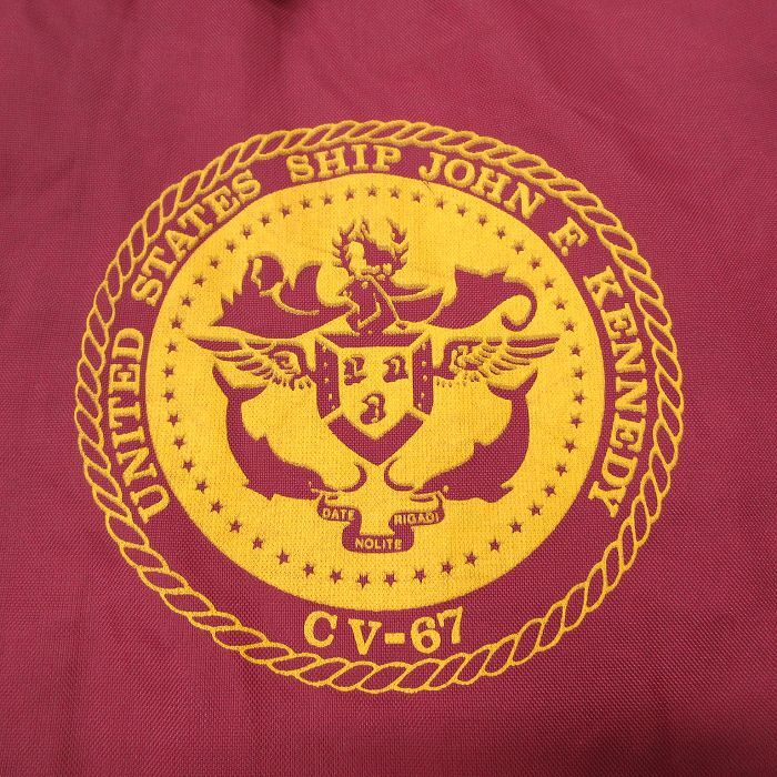 L/古着 チョークライン 長袖 ナイロン ジャケット メンズ 90s CV-67 ラグラン エンジ 25oct07 中古 アウター ウインドブレーカー_画像3