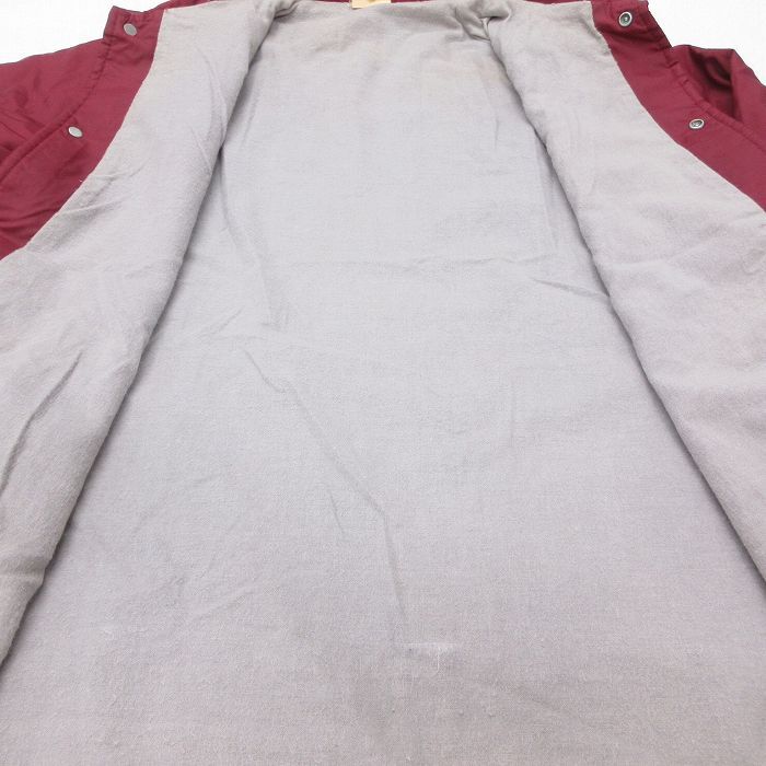 L/古着 チョークライン 長袖 ナイロン ジャケット メンズ 90s CV-67 ラグラン エンジ 25oct07 中古 アウター ウインドブレーカー_画像4