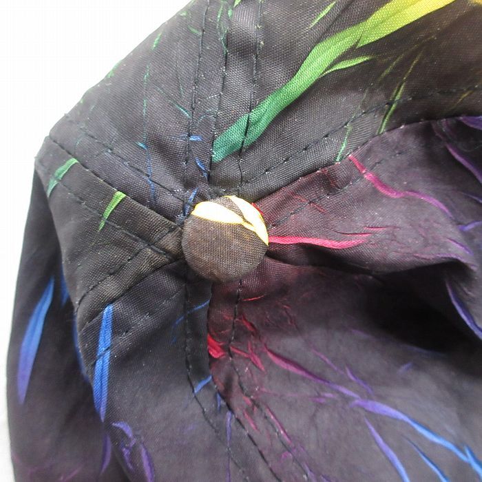 中古 キャップ 90s Kiamichi 総柄 黒他 ブラック 25oct04_画像4