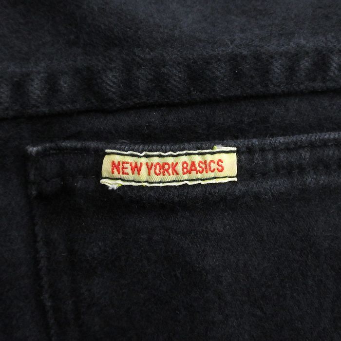 古着 ジーンズ レディース テーパード 黒 ブラック デニム 25oct06 中古 ボトムス ジーパン Gパン ロング パンツ_画像4