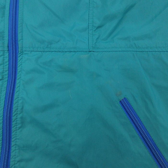 XL/古着 シェラデザインズ 長袖 ナイロン ジャケット パーカー メンズ 90s 大きいサイズ ラグラン 青緑 25oct16 中古 アウター ウインドブ_画像6