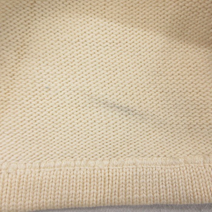 S/古着 長袖 ビンテージ レタード ニット カーディガン メンズ 50s AGA ベージュ系 カーキ spe 25oct14 中古 トップス_画像6