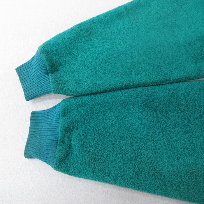 M/古着 エディーバウアー 長袖 フリース ジャケット メンズ 90s ラグラン 青緑 25oct18 中古 アウター_画像10