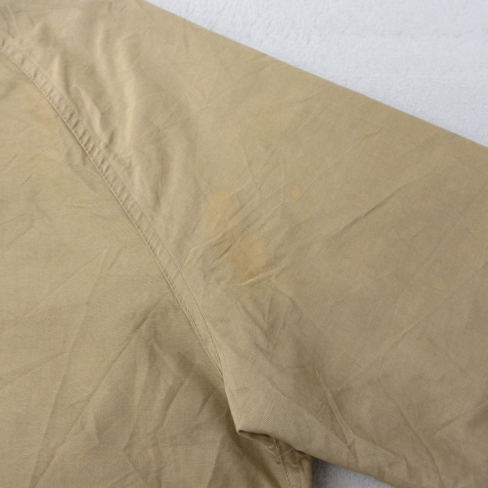 M/古着 ウールリッチ 長袖 マウンテン ジャケット パーカー メンズ 90s ラグラン ロング丈 ロクヨンクロス ベージュ カーキ 内側ウール 25o_画像8