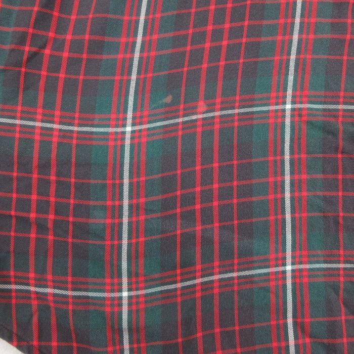 XL/古着 ラルフローレン 長袖 ブランド シャツ メンズ 90s BLAIRE ワンポイントロゴ 大きいサイズ ロング丈 コットン ボタンダウン 緑 グリ_画像6