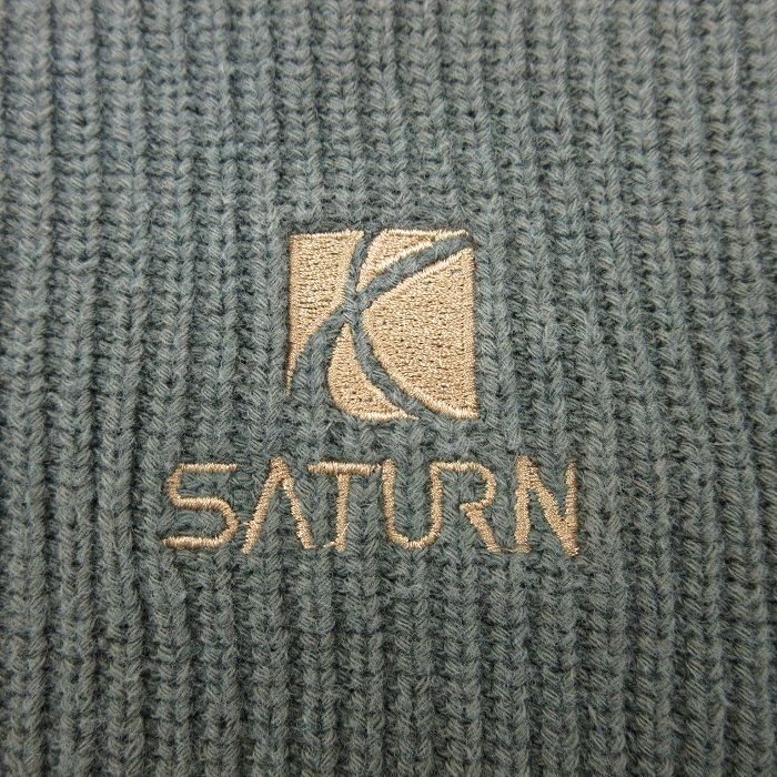 XL/古着 リー Lee 長袖 セーター メンズ 90s SATRUN 大きいサイズ コットン クルーネック 濃緑 グリーン 25oct22 中古 ニット トップス_画像2